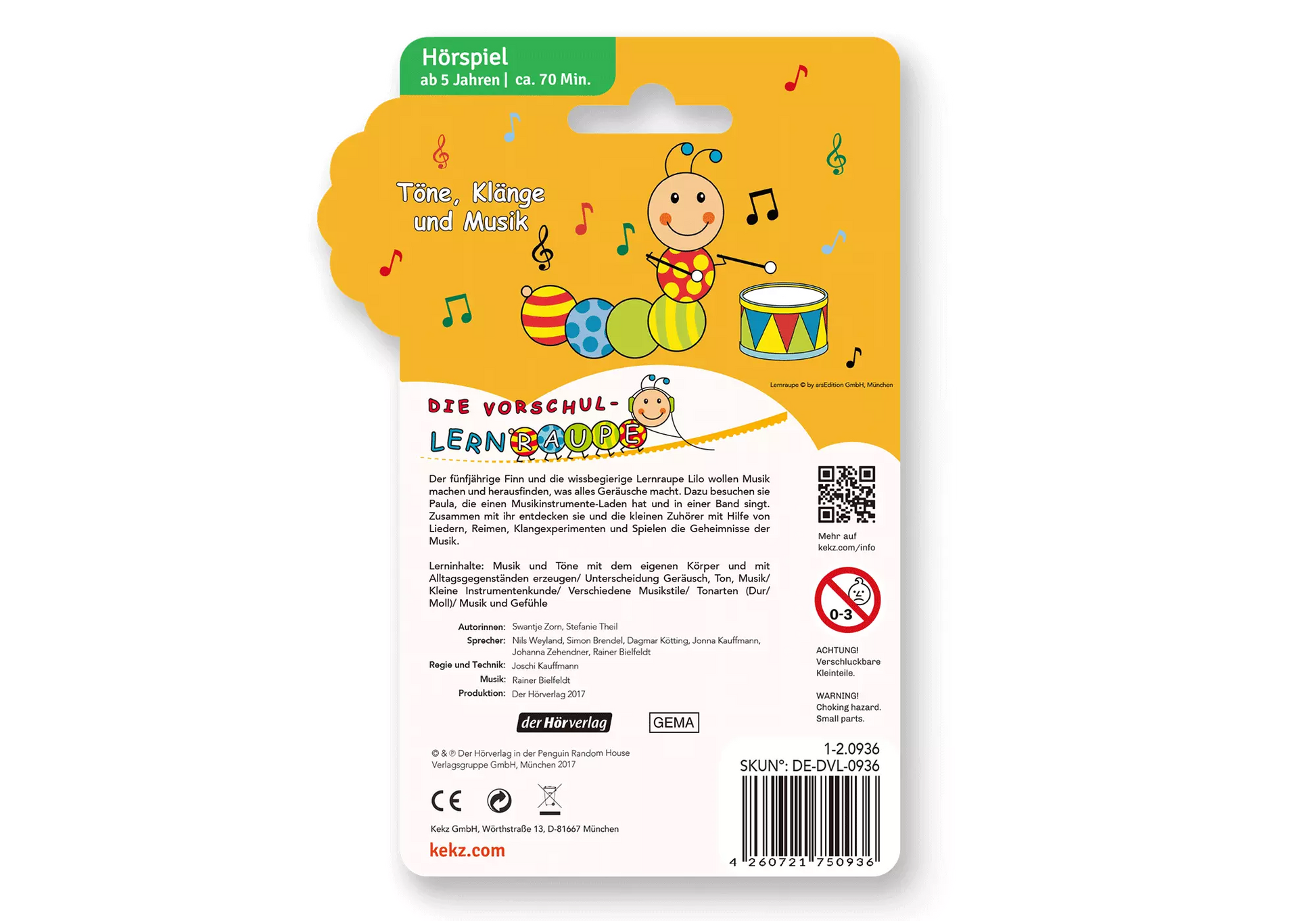 Playmobil 75093 Kekz Die Vorschul-Lernraupe - Töne, Klänge und Musik - plegobil