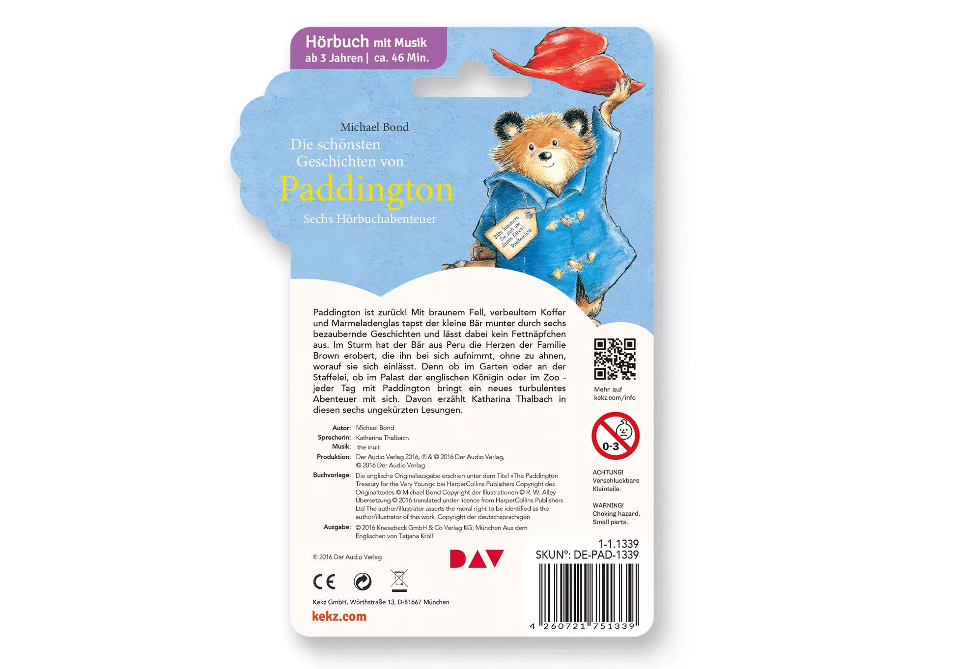 Playmobil 75133 Kekz Michael Bond: Paddington - Die schönsten Geschichten von Paddington - plegobil