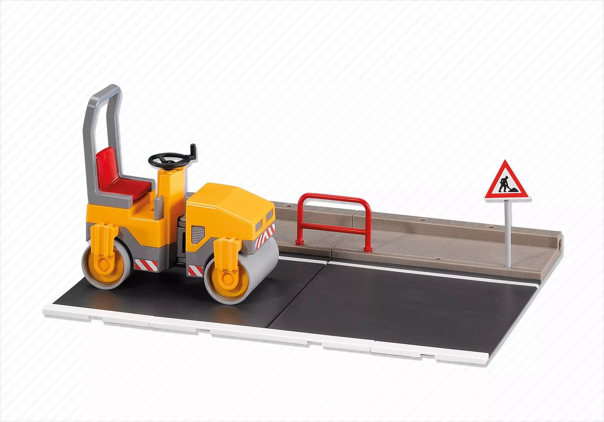 Playmobil 7514 City Action Straßenwalze mit Straßenplatte (Folienverpackung) - plegobil
