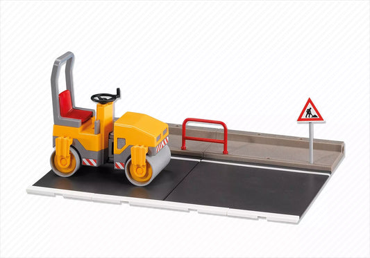 Playmobil 7514 City Action Straßenwalze mit Straßenplatte (Folienverpackung) - plegobil
