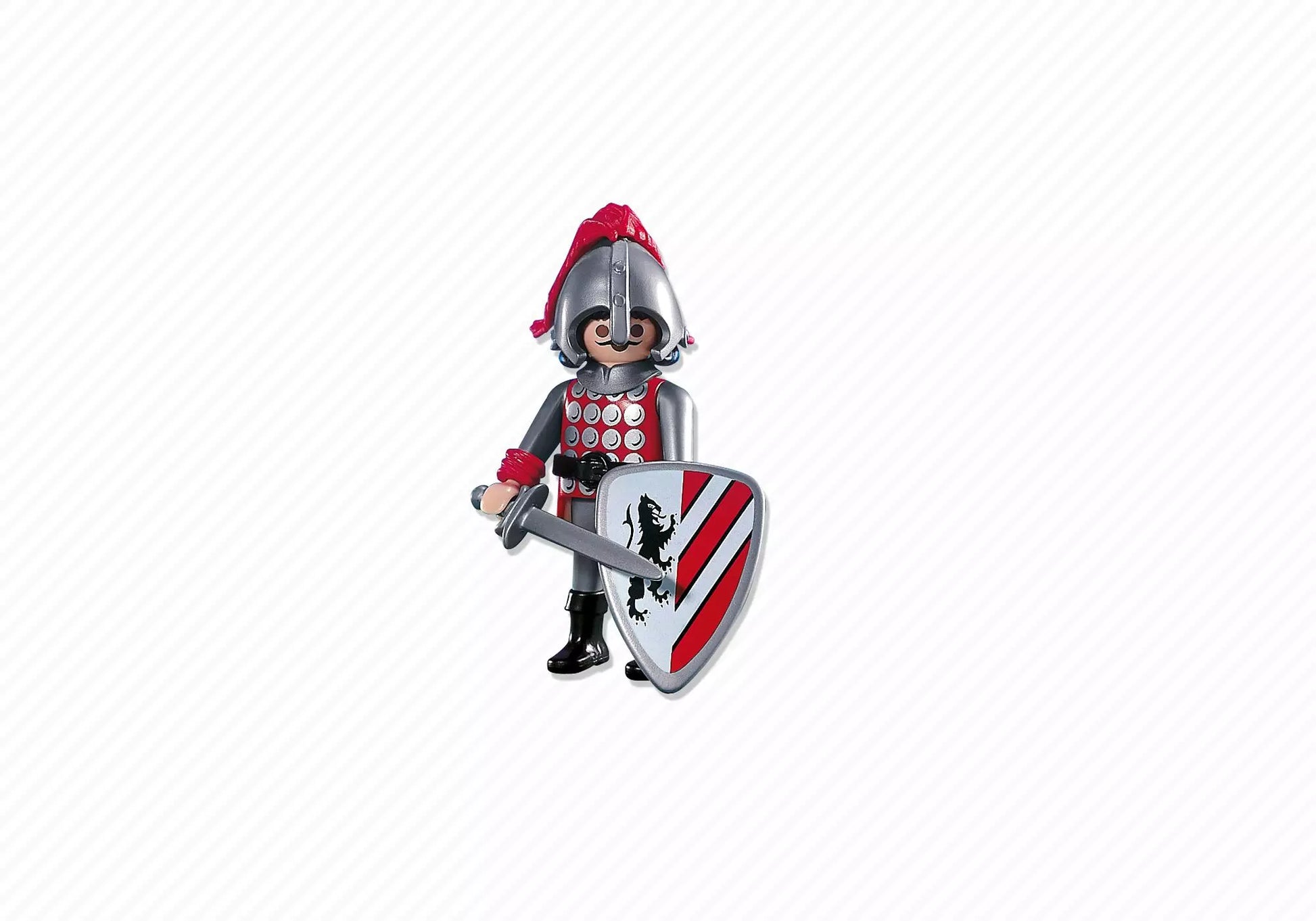 Playmobil 7665 Knights Anführer der Schwarzen Löwen (Folienverpackung) - plegobil