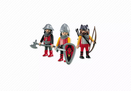 Playmobil 7770 Knights 3 Drachenritter (Folienverpackung) - plegobil