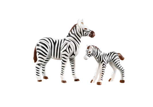 Playmobil 7898 Wild Life Zebra mit Fohlen (Folienverpackung) - plegobil