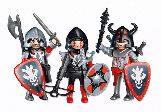 Playmobil 7975 3 Rote Drachenritter (Folienverpackung) - plegobil