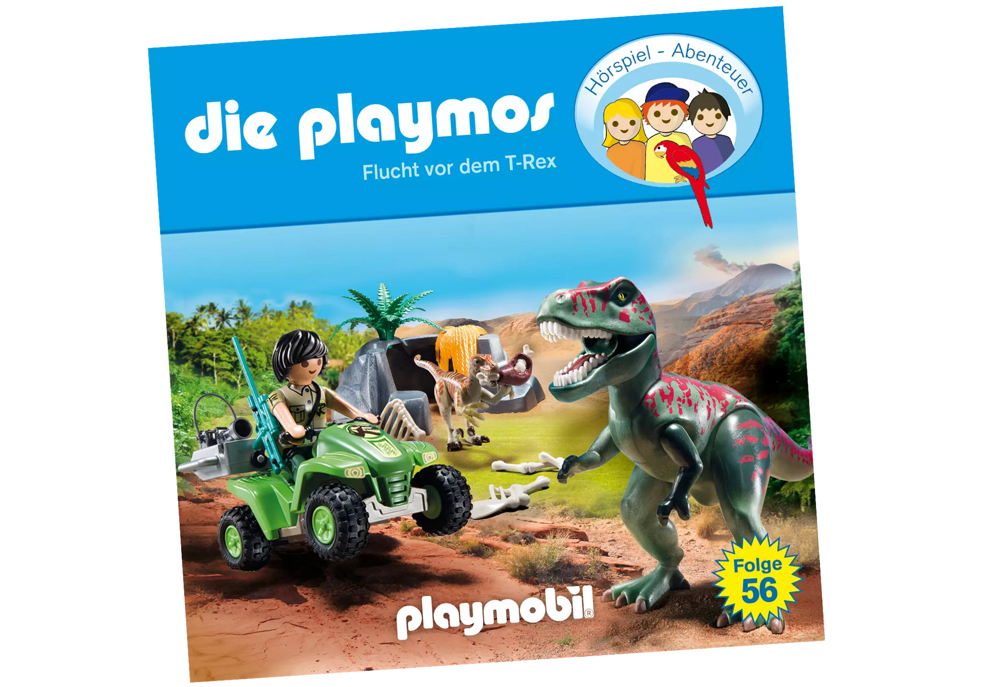 Playmobil 80008 Die Playmos Hörspiel CD Flucht vor dem T-Rex (56) - plegobil