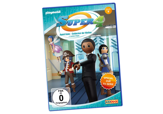 Playmobil 80021 Super 4 DVD Agent Gene, Entdecker der Welten