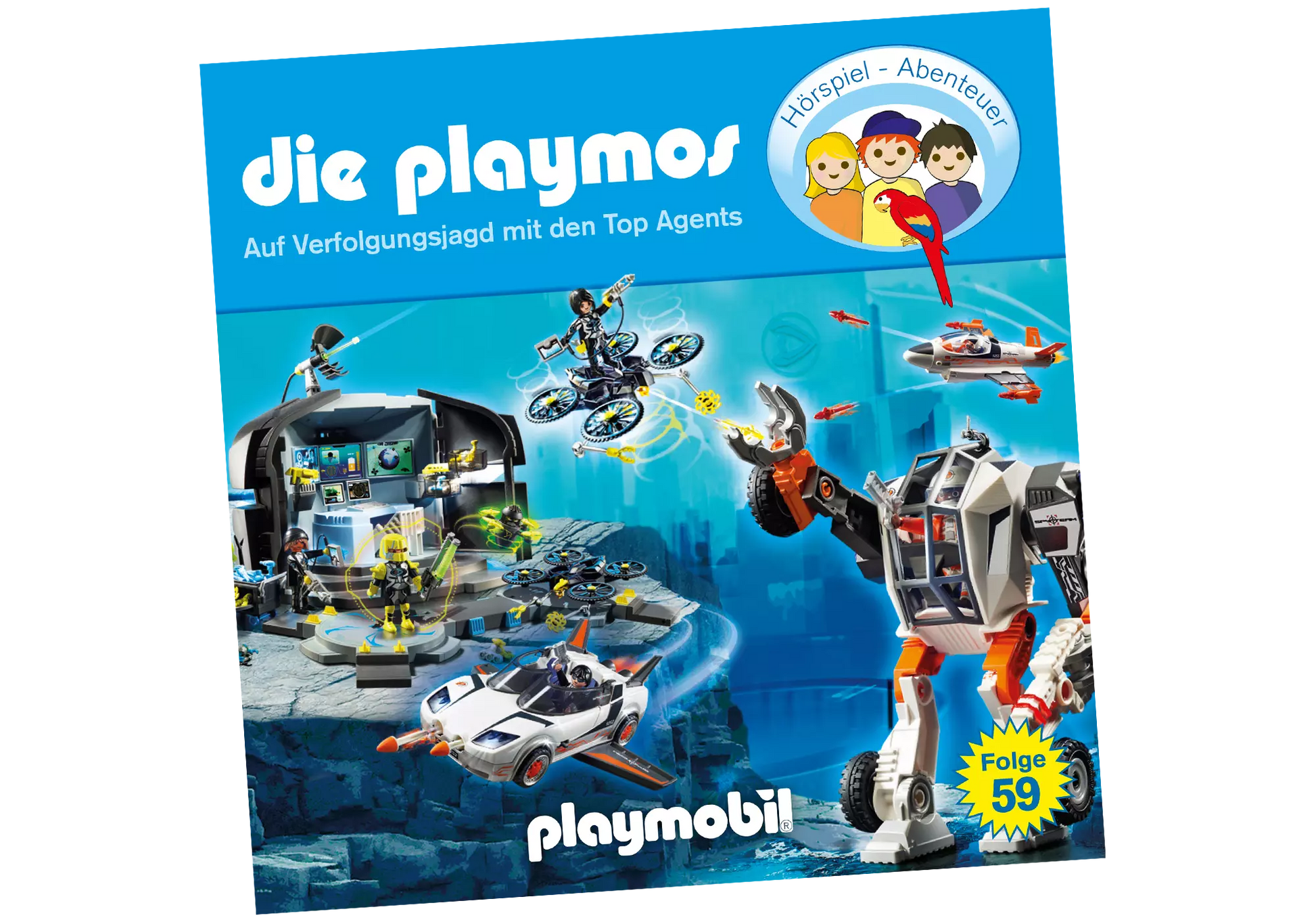 Playmobil 80061 Die Playmos Hörspiel CD Auf Verfolgungsjagd mit den Top Agents (59) - plegobil