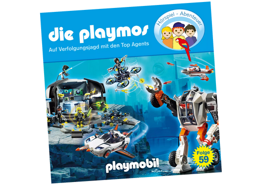 Playmobil 80061 Die Playmos Hörspiel CD Auf Verfolgungsjagd mit den Top Agents (59) - plegobil