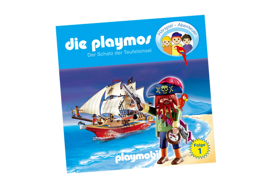 Playmobil 80128 Die Playmos Hörspiel CD Der Schatz der Teufelsinsel (1) - plegobil