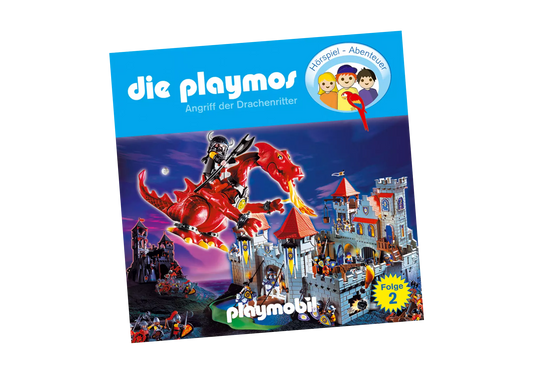 Playmobil 80130 Die Playmos Hörspiel CD Angriff der Drachenritter (2) - plegobil