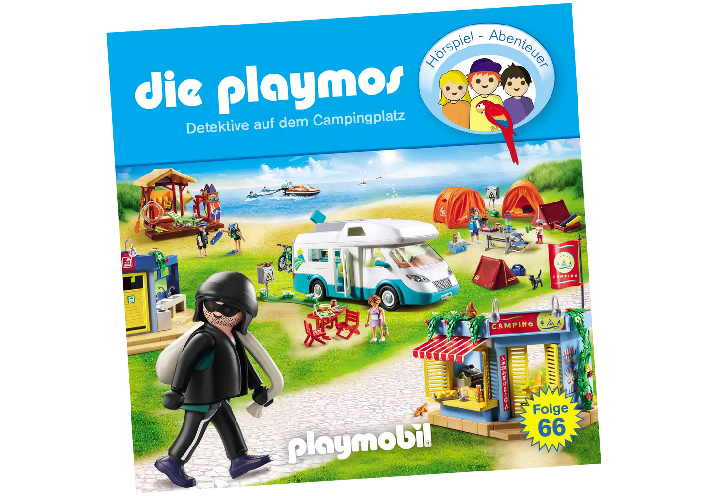 Playmobil 80136 Die Playmos Hörspiel CD Detektive auf dem Campingplatz (66) - plegobil