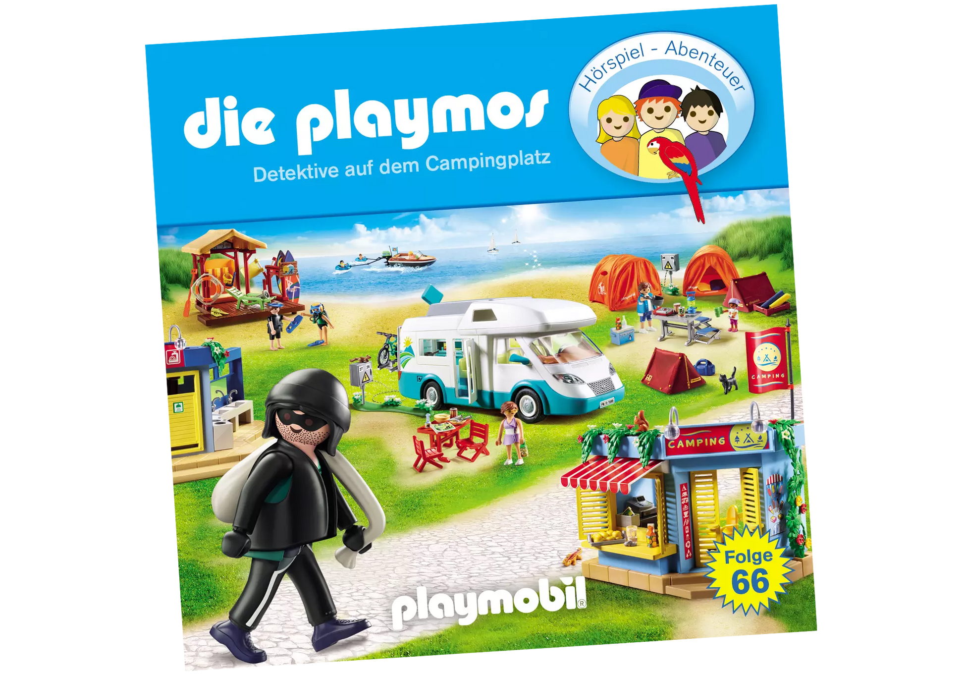 Playmobil 80136 Die Playmos Hörspiel CD Detektive auf dem Campingplatz (66) - plegobil