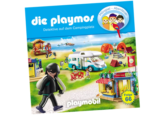 Playmobil 80136 Die Playmos Hörspiel CD Detektive auf dem Campingplatz (66) - plegobil