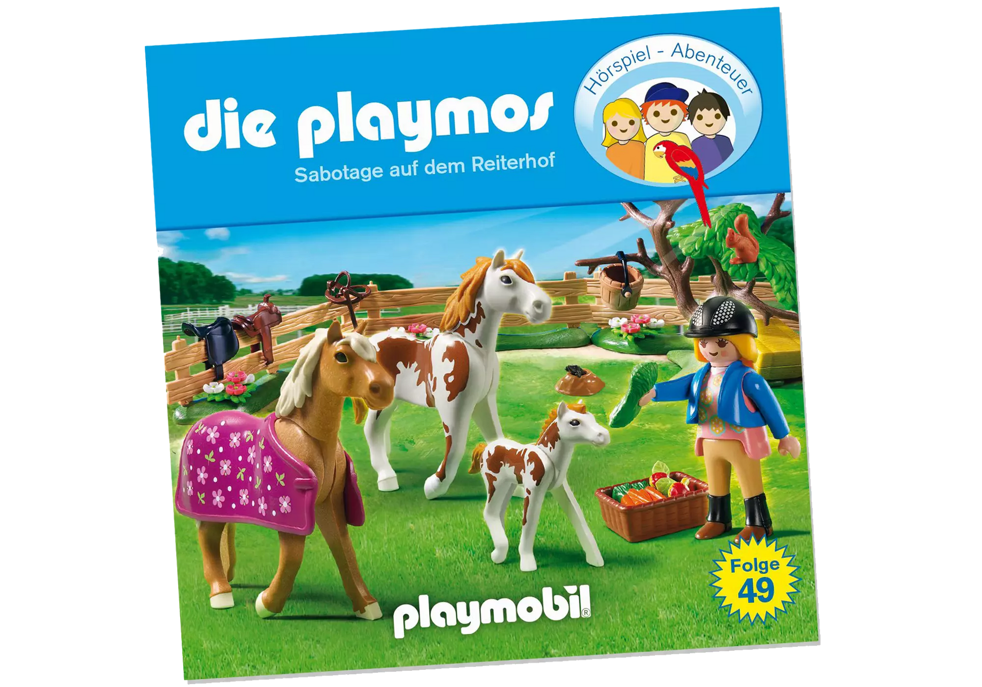 Playmobil 80256 Die Playmos Hörspiel CD Sabotage auf dem Reiterhof (49) - plegobil