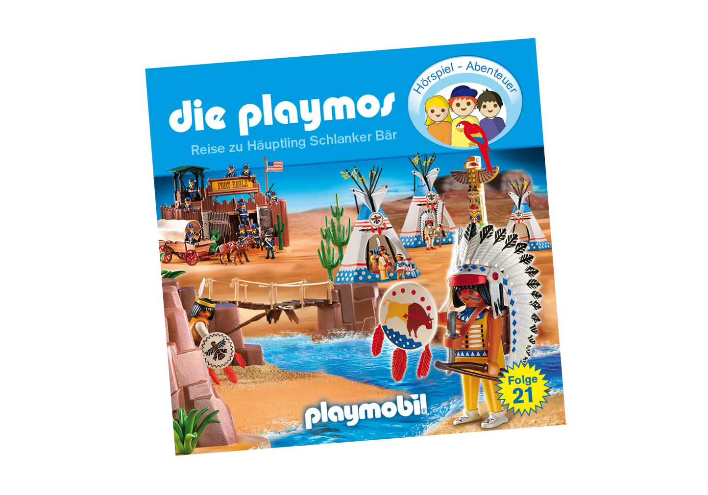 Playmobil 80322 Die Playmos Hörspiel CD Reise zu Häuptling schlanker Bär (21) - plegobil