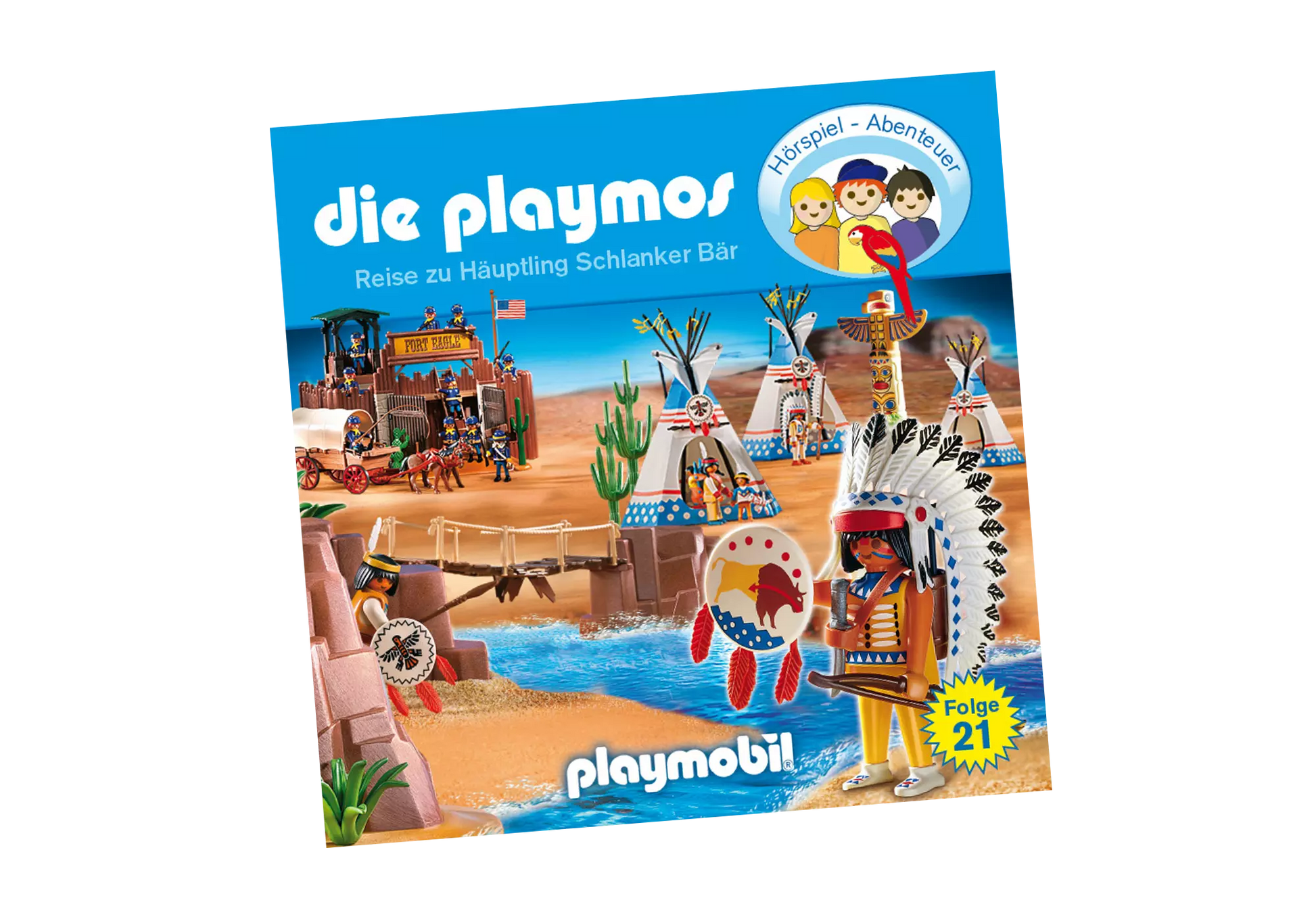 Playmobil 80322 Die Playmos Hörspiel CD Reise zu Häuptling schlanker Bär (21) - plegobil