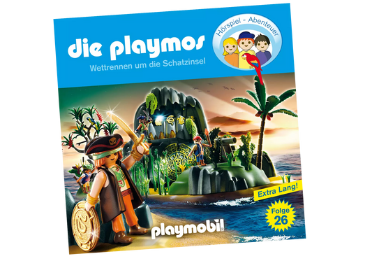 Playmobil 80332 Die Playmos Hörspiel CD Wettrennen um die Schatzinsel (26) - plegobil