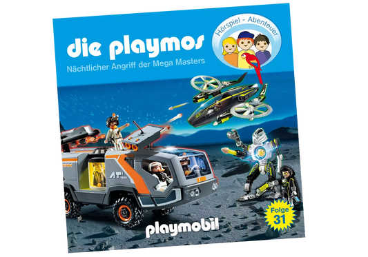 Playmobil 80350 Die Playmos Hörspiel CD Nächtlicher Angriff der Mega Masters (31) - plegobil