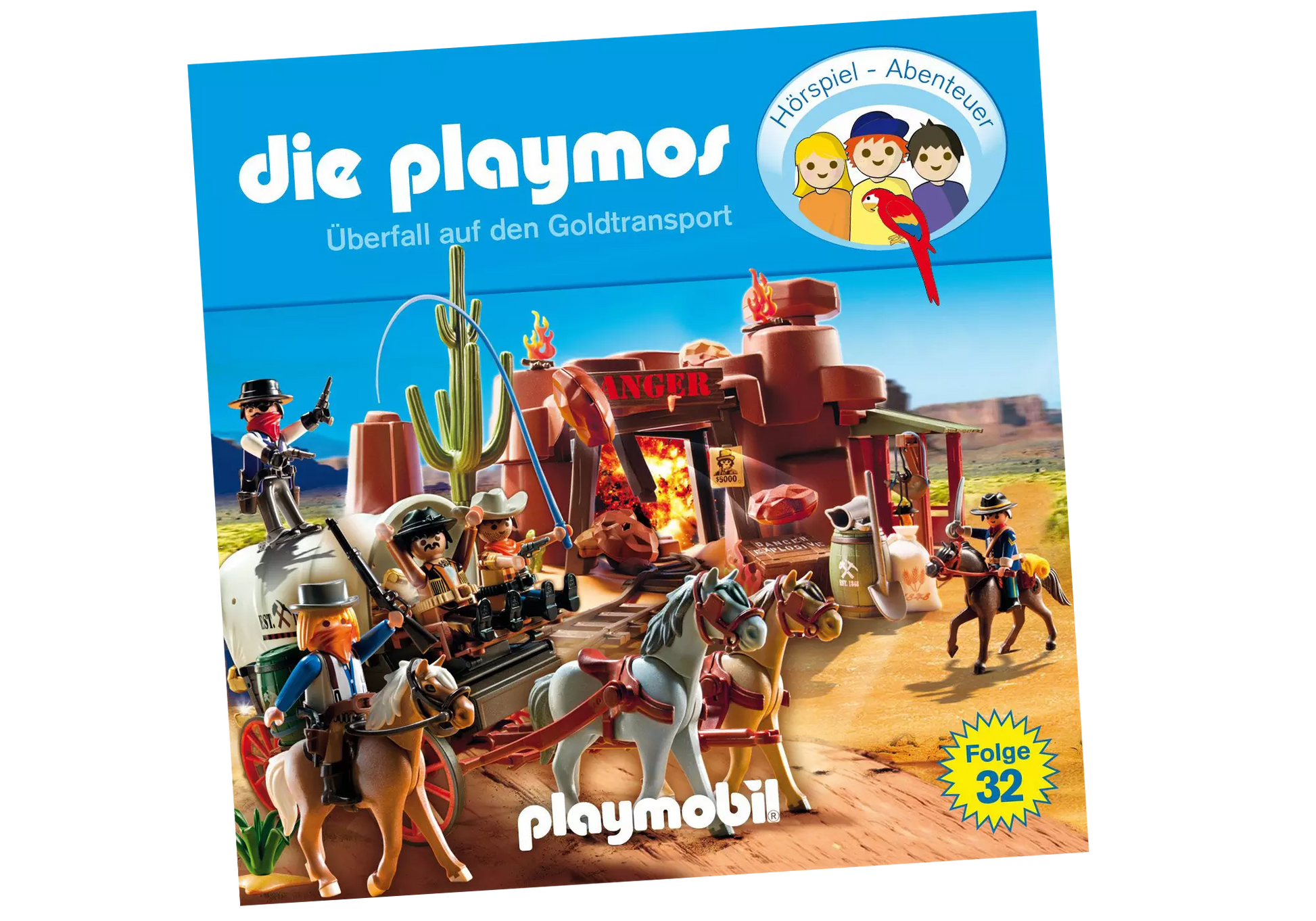 Playmobil 80351 Die Playmos Hörspiel CD Überfall auf den Goldtransport (32) - plegobil