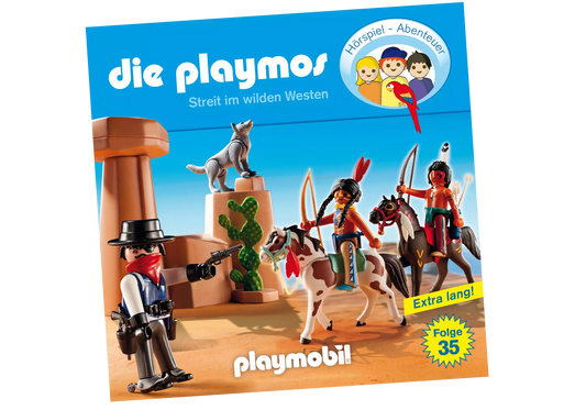 Playmobil 80446 Die Playmos Hörspiel CD Streit im wilden Westen (35) - plegobil