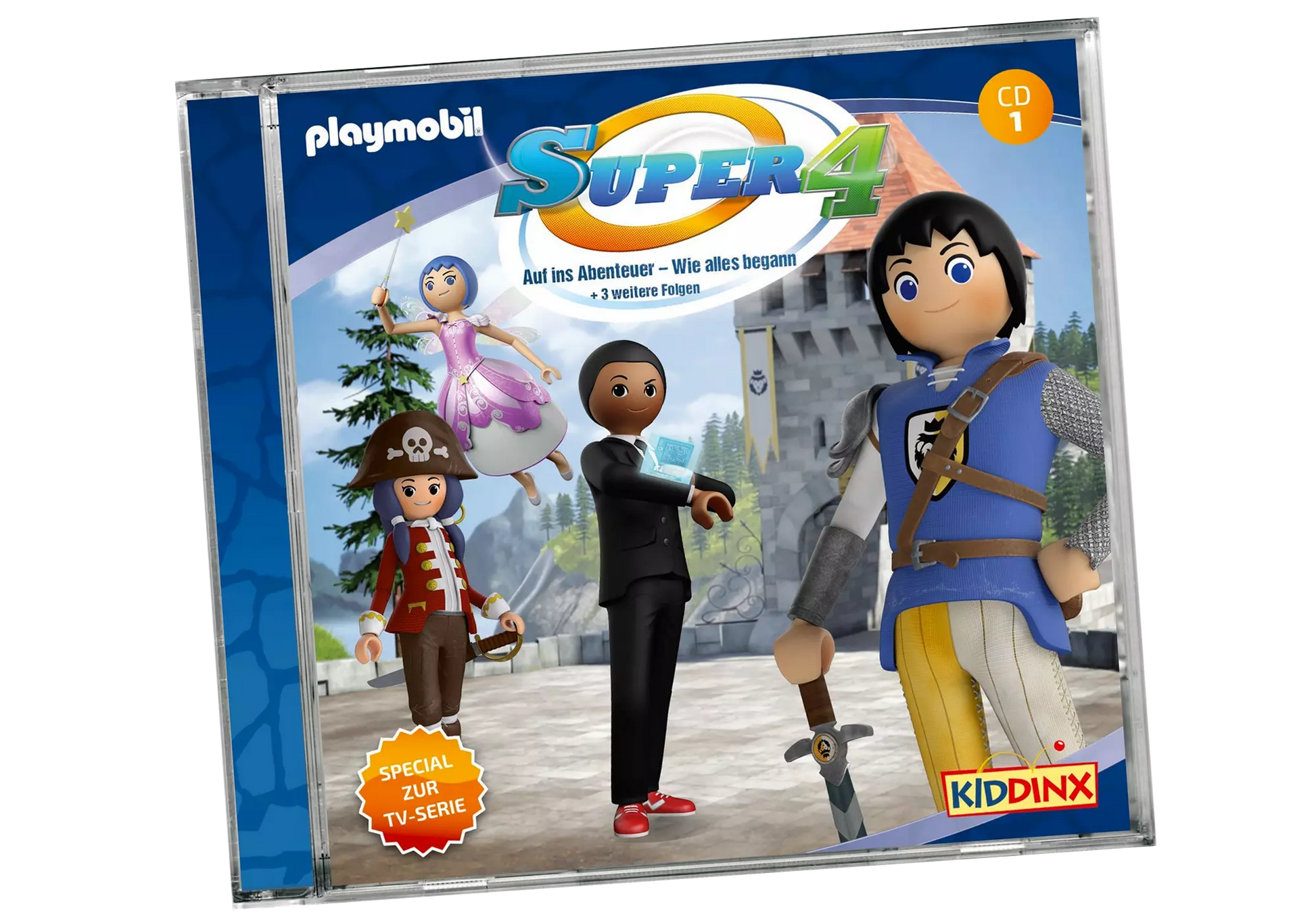 Playmobil 80474 Die Playmos Hörspiel CD 1 Super4: Auf ins Abenteuer - Wie alles begann - plegobil