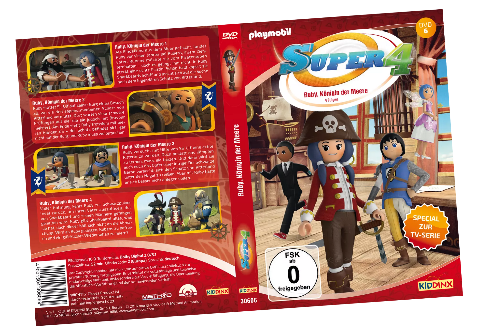 Playmobil 80481 Super 4 DVD 6 Ruby,Königin der Meere - plegobil