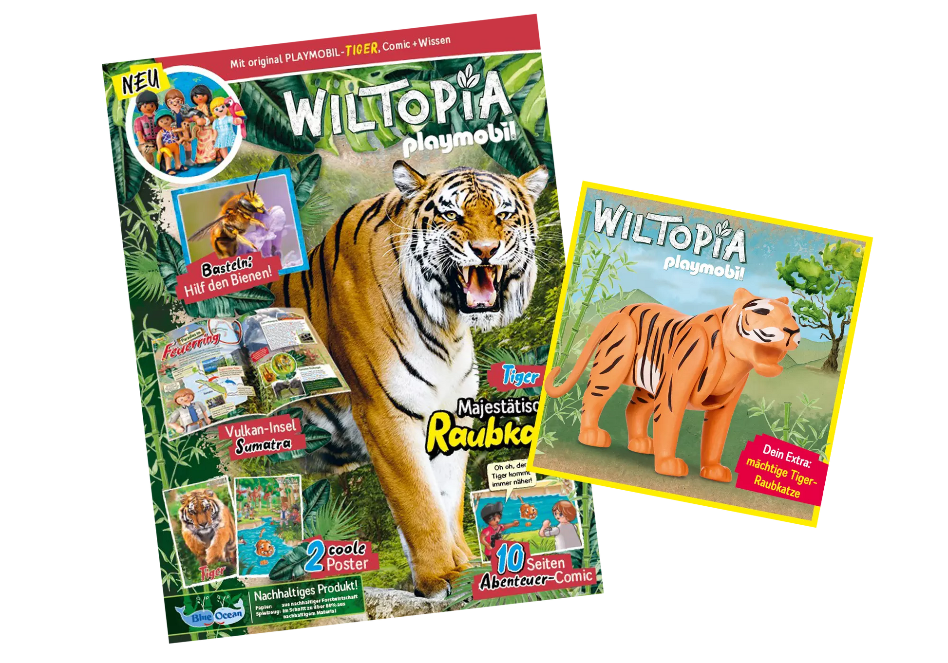 Playmobil 80735 Wiltopia Magazin Mächtige Tigerraubkatze - plegobil