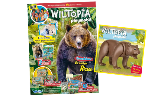 Playmobil 80736 Wiltopia Magazin Mächtiger Braunbär - plegobil