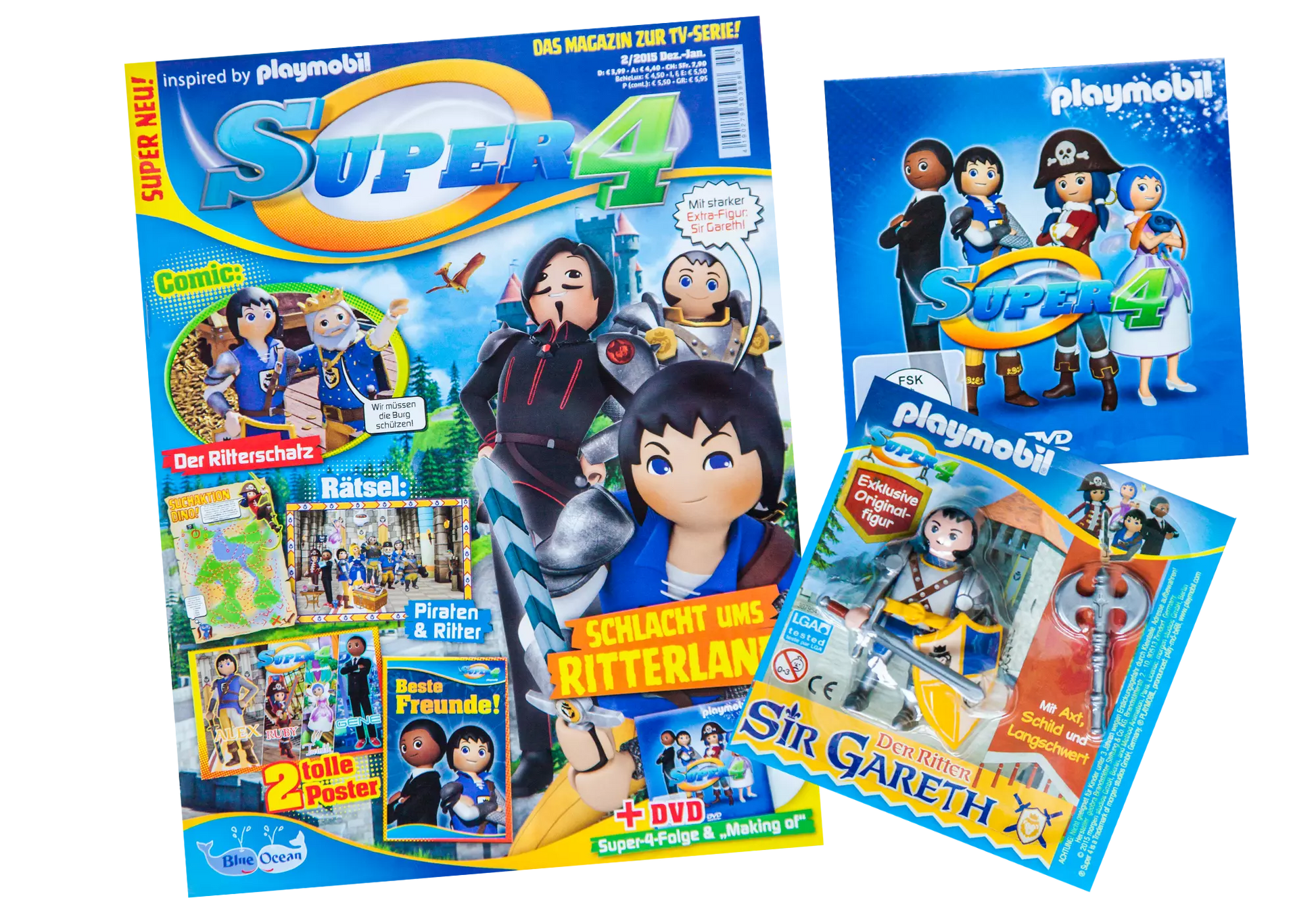 Playmobil 80801 Super 4 Magazin 02/2015 Sir Gareth - plegobil