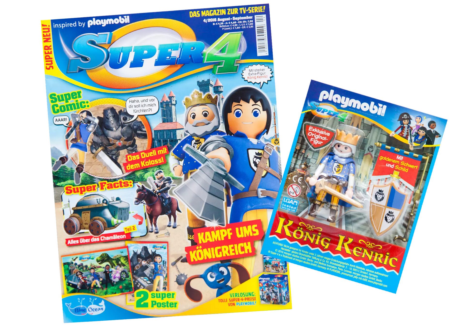 Playmobil 80805 Super 4 Magazin 04/2016 König Kenric - plegobil