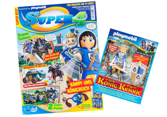 Playmobil 80805 Super 4 Magazin 04/2016 König Kenric - plegobil
