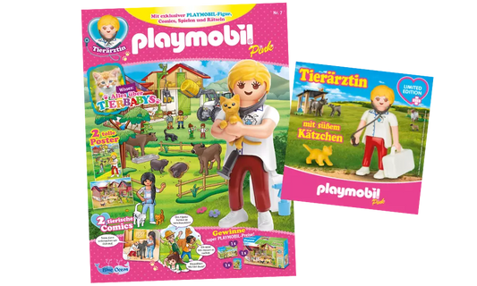 Playmobil 80862 Pink Magazin Nr. 7 - Tierärztin - plegobil