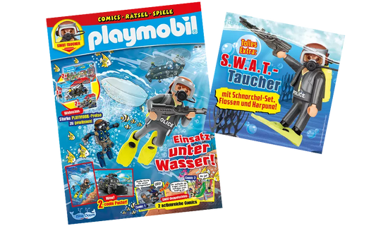 Playmobil 80935 Blau Magazin 4/2024 SWAT Taucher - plegobil