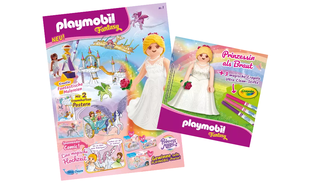 Playmobil 80952 Fantasy Magazin 1/2024 (Heft 1) Prinzessin als Braut - plegobil