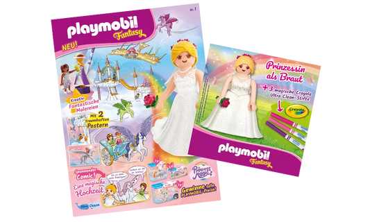 Playmobil 80952 Fantasy Magazin 1/2024 (Heft 1) Prinzessin als Braut - plegobil