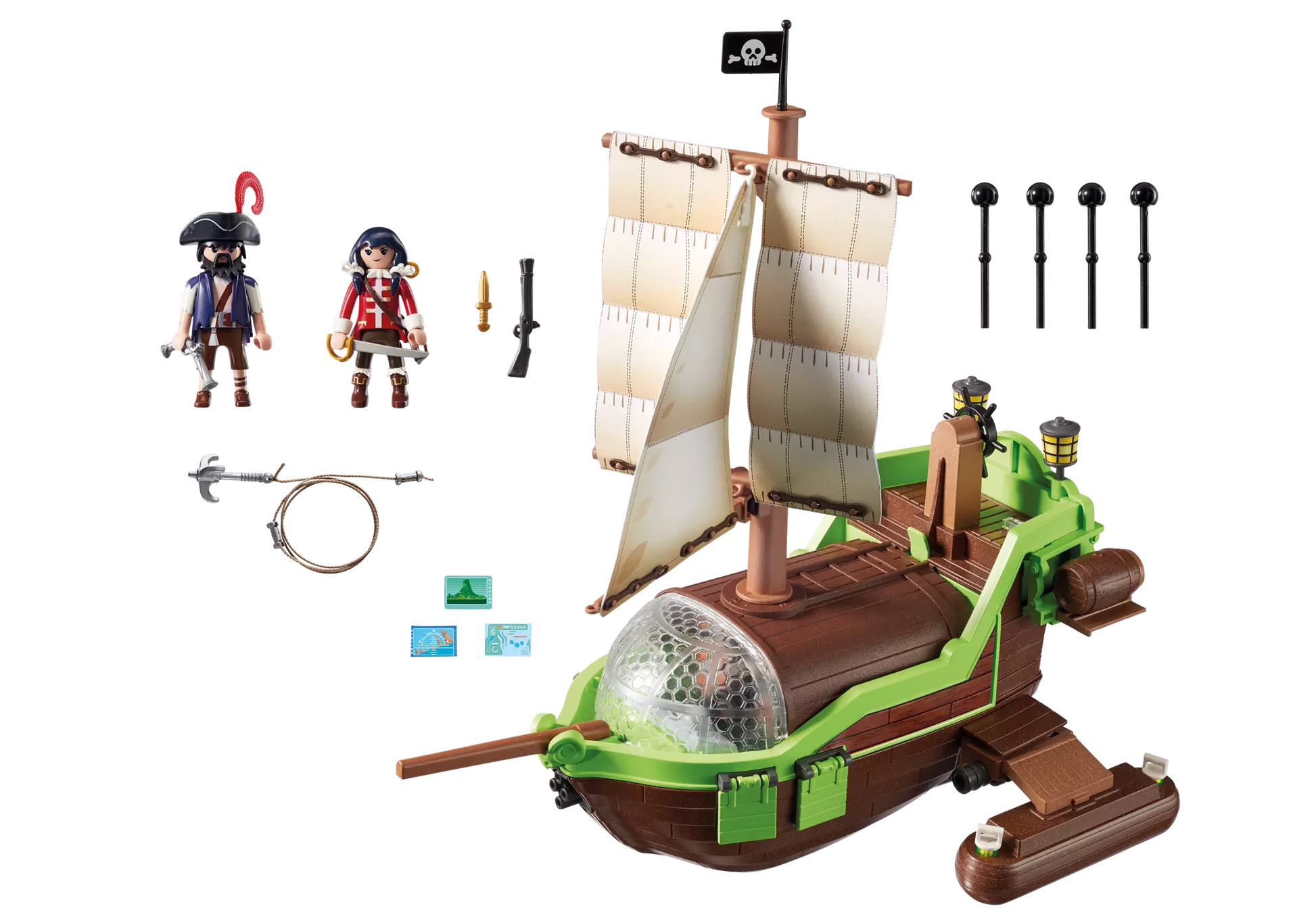 Playmobil 9000 Super 4 Piraten-Chamäleon mit Ruby - plegobil