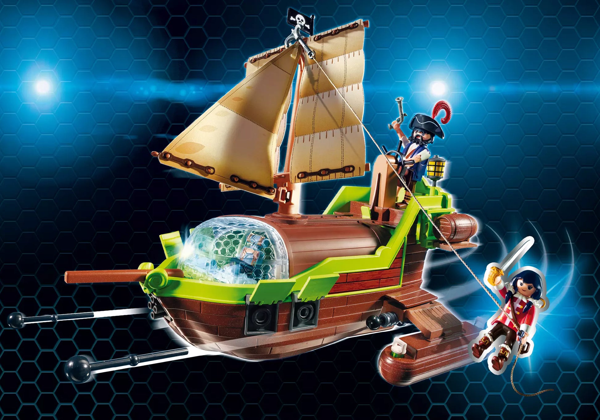 Playmobil 9000 Super 4 Piraten-Chamäleon mit Ruby - plegobil