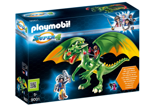 Playmobil 9001 Super 4 Ritterland-Drache mit Alex - plegobil