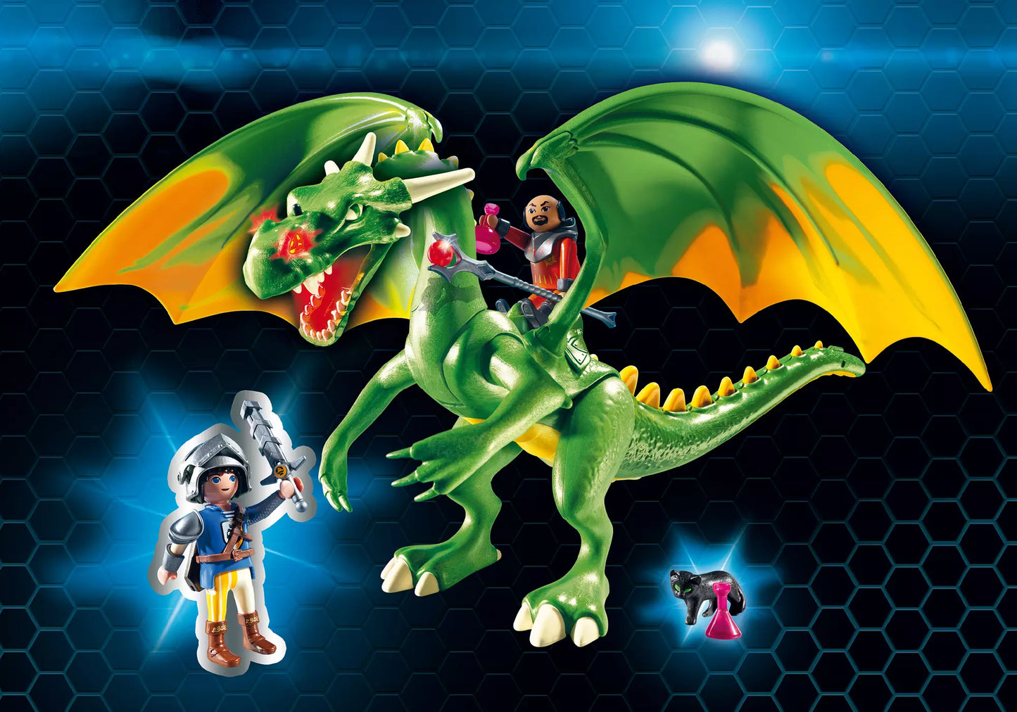 Playmobil 9001 Super 4 Ritterland-Drache mit Alex - plegobil