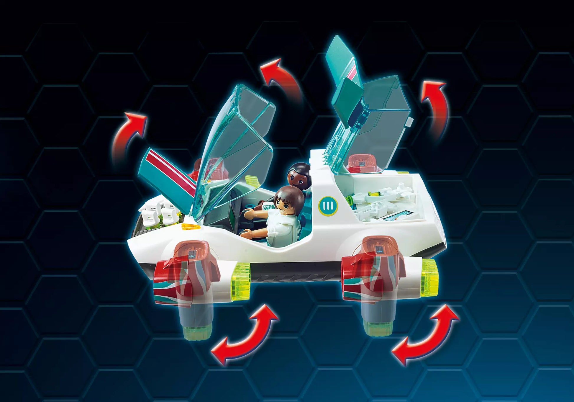 Playmobil 9002 Super 4 FulguriX mit Agent Gene - plegobil