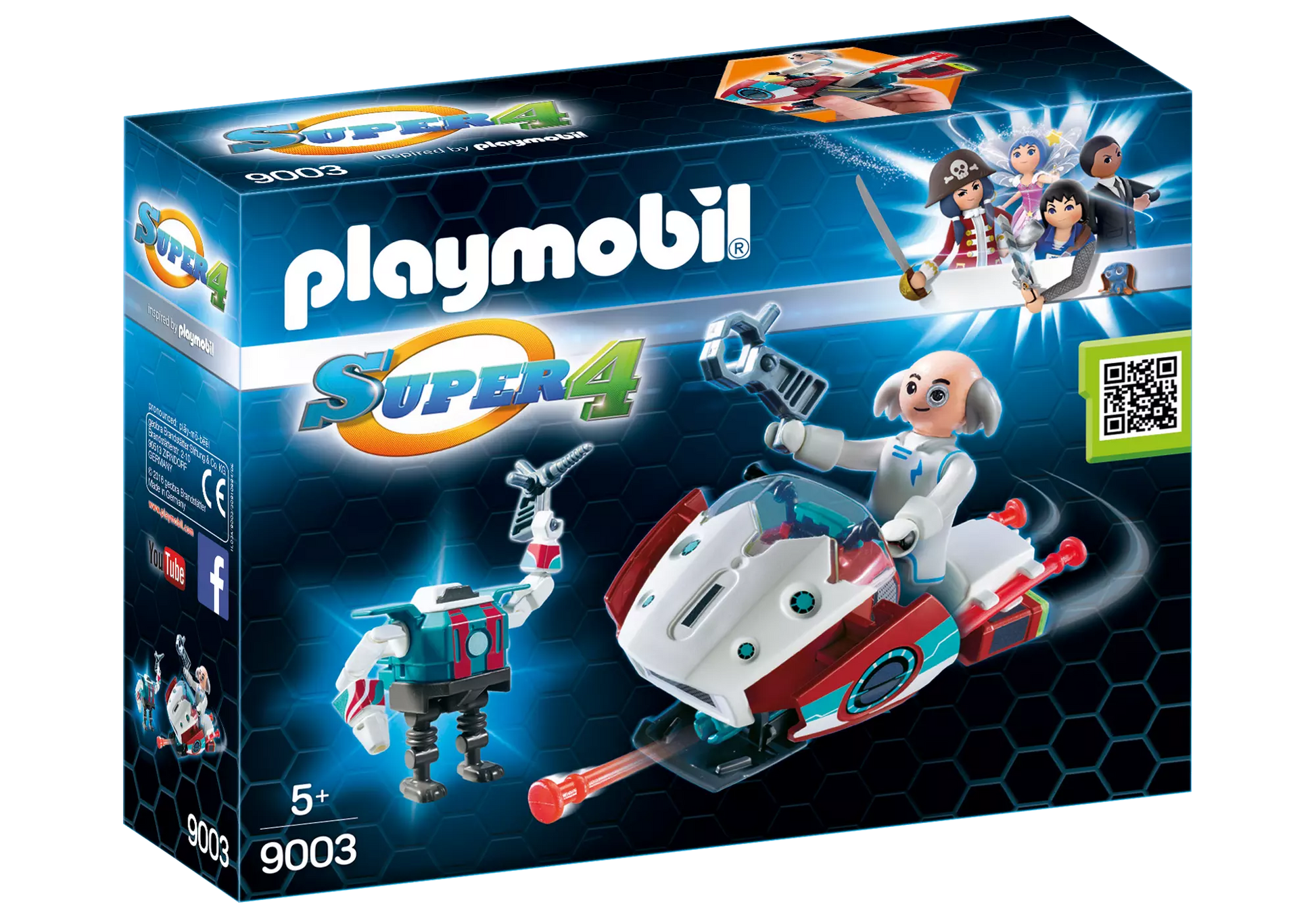 Playmobil 9003 Super 4 Skyjet mit Dr X & Roboter - plegobil