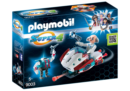 Playmobil 9003 Super 4 Skyjet mit Dr X & Roboter - plegobil
