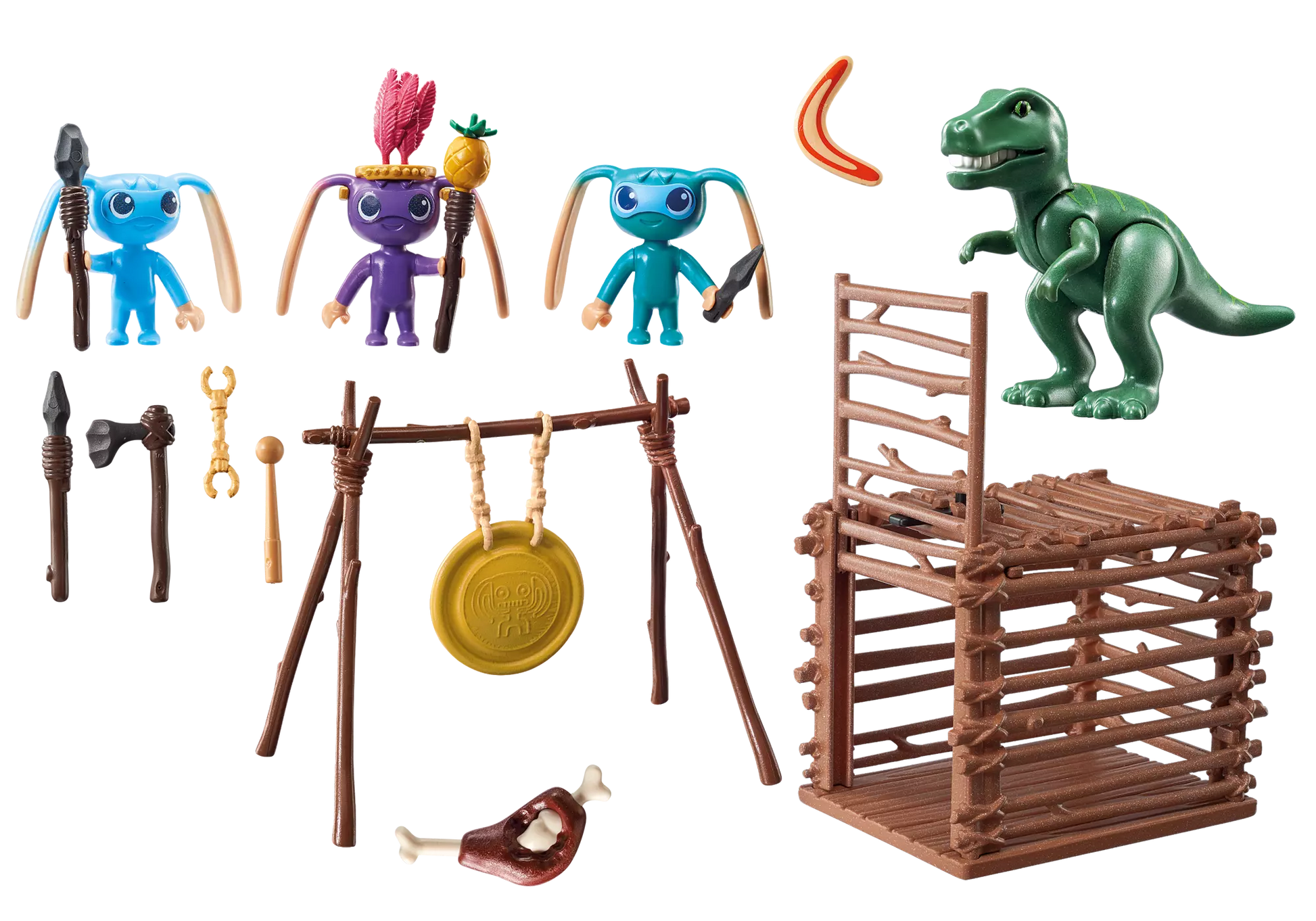 Playmobil 9006 Super 4 Alien-Krieger mit T-Rex-Falle - plegobil
