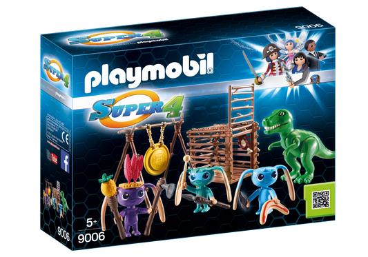 Playmobil 9006 Super 4 Alien-Krieger mit T-Rex-Falle - plegobil