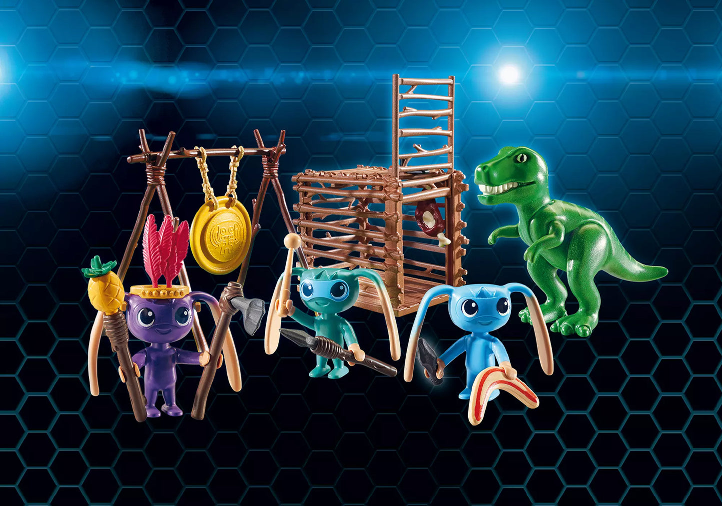 Playmobil 9006 Super 4 Alien-Krieger mit T-Rex-Falle - plegobil