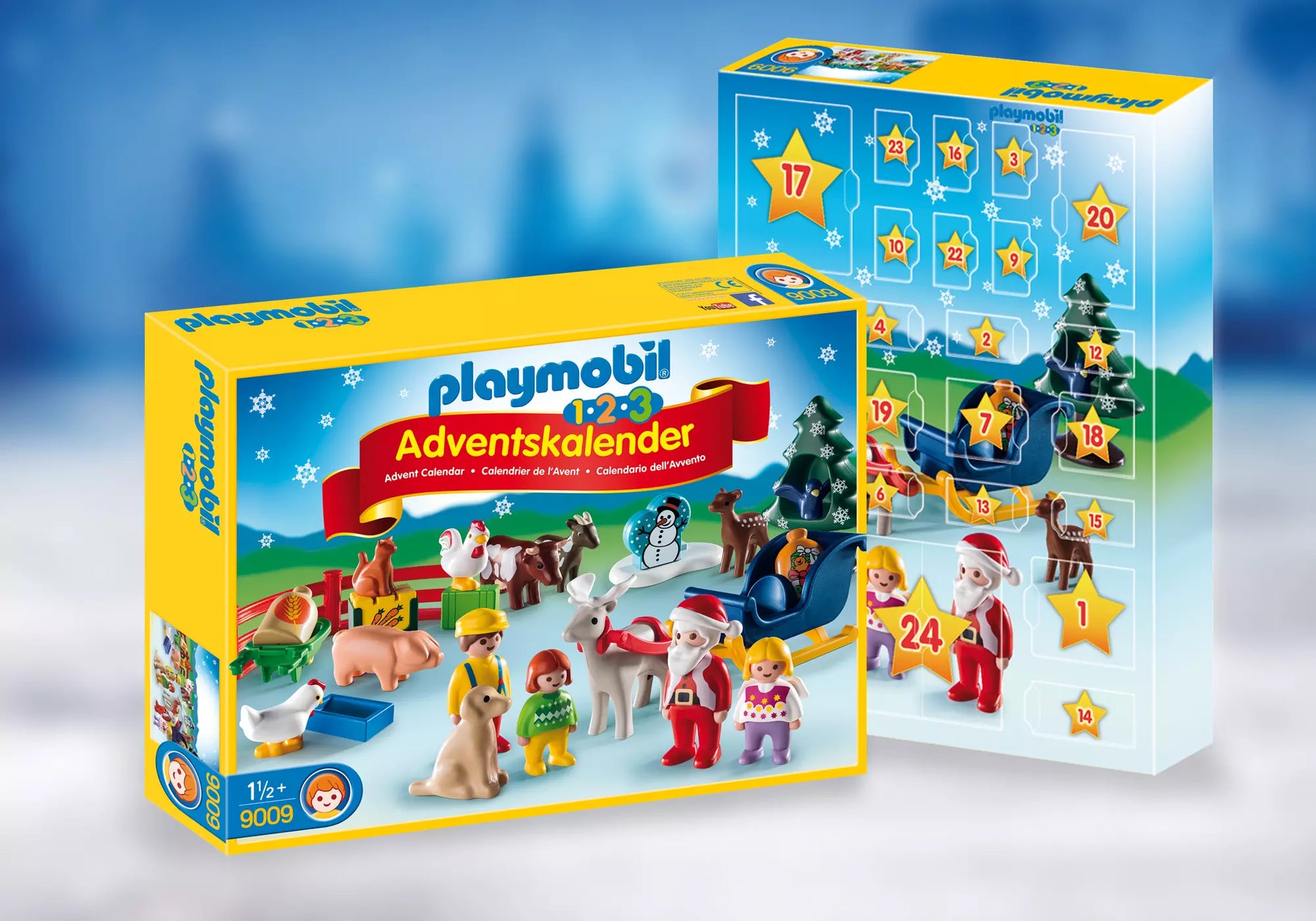 Playmobil 9009 1-2-3 Adventskalender Weihnacht auf dem Bauernhof - plegobil