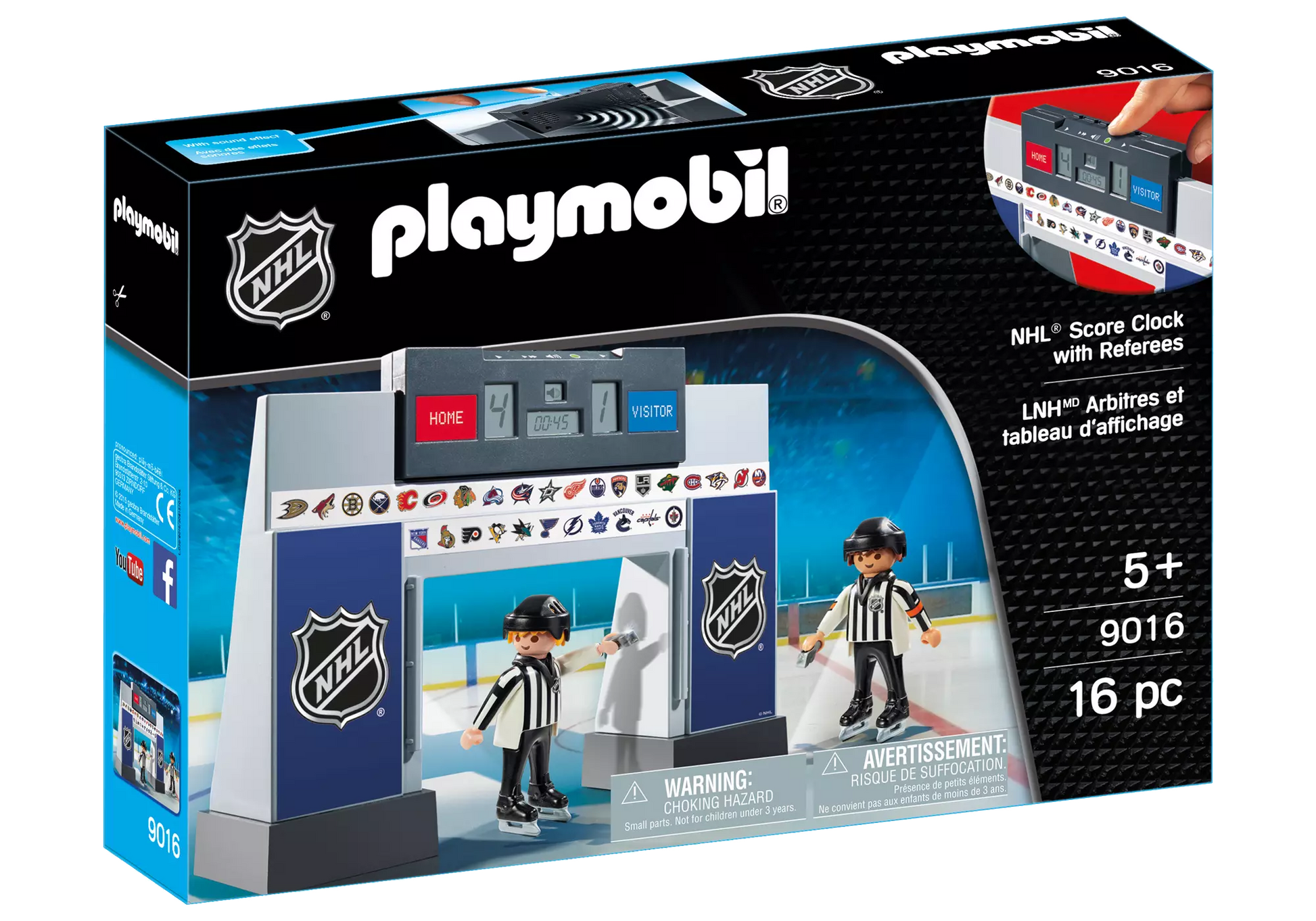 Playmobil 9016 NHL Score Clock with 2 Referees - plegobil