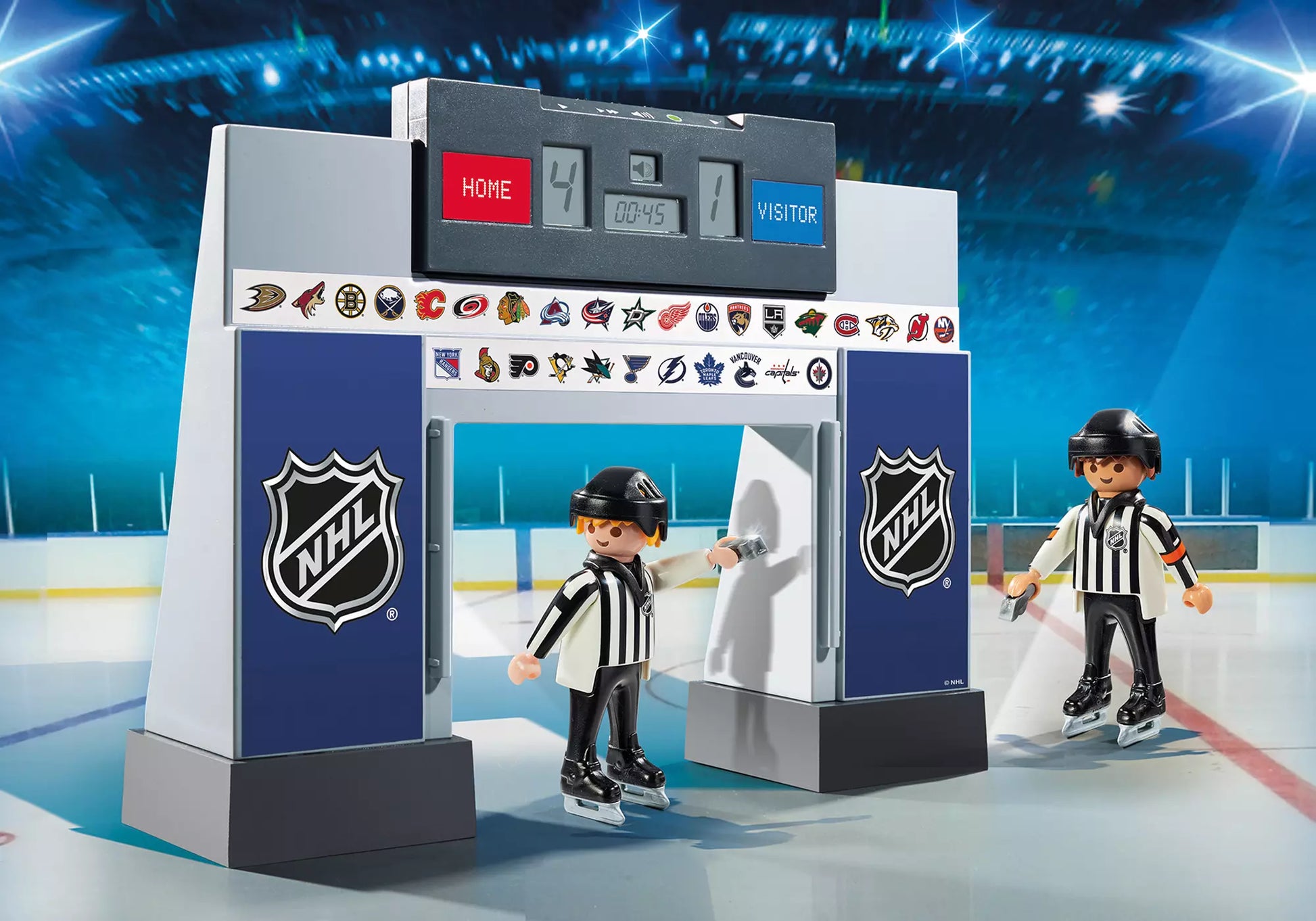 Playmobil 9016 NHL Score Clock with 2 Referees - plegobil