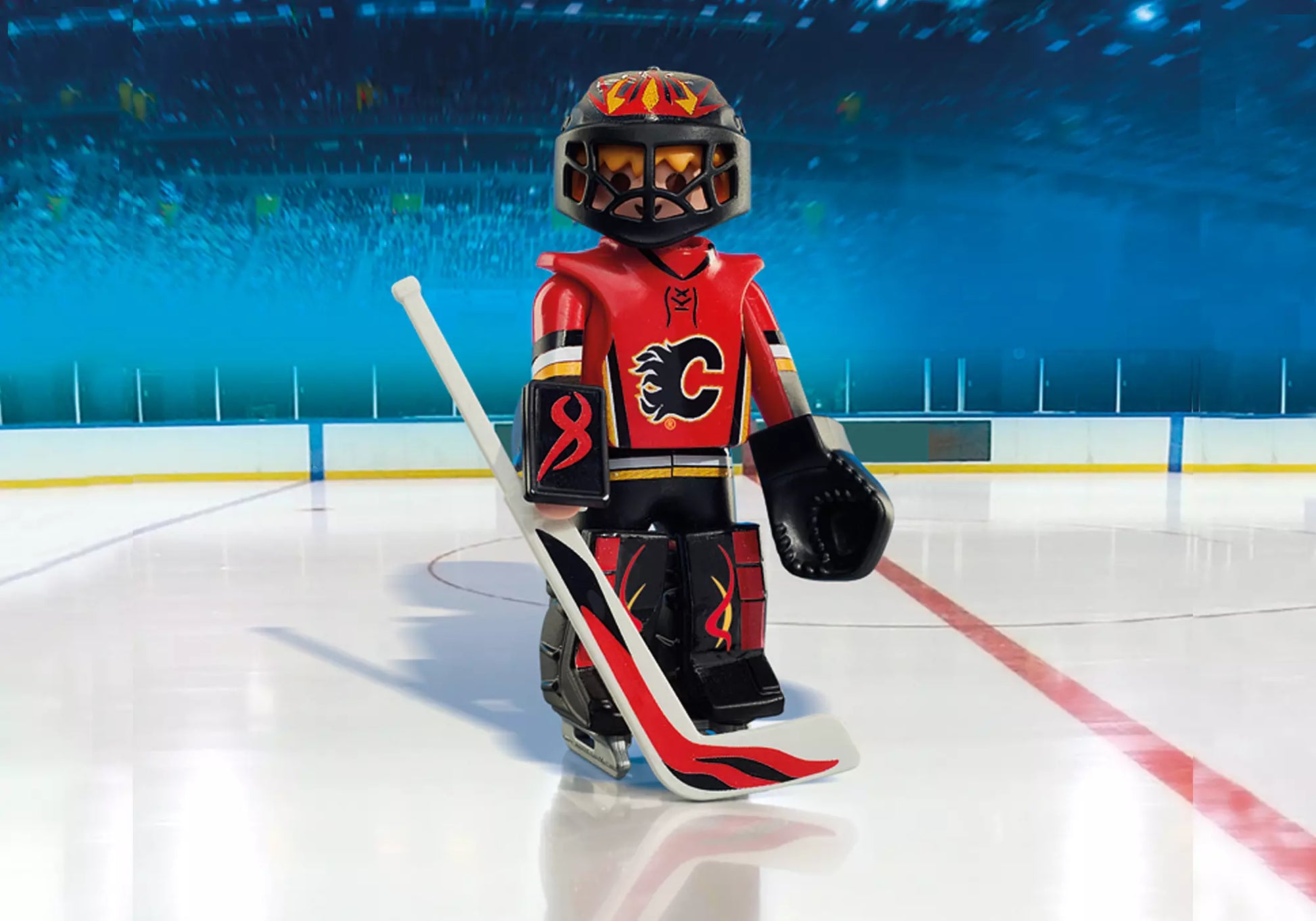 Playmobil 9024 NHL Calgary Flames Goalie - plegobil