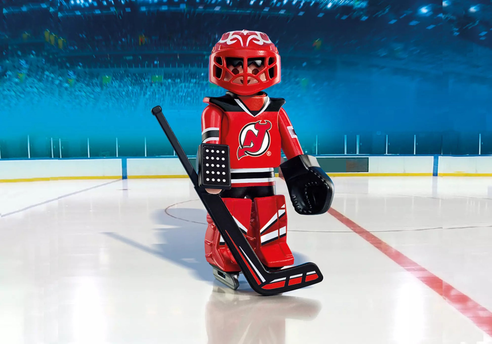 Playmobil 9036 NHL New Jersey Devils Goalie - plegobil